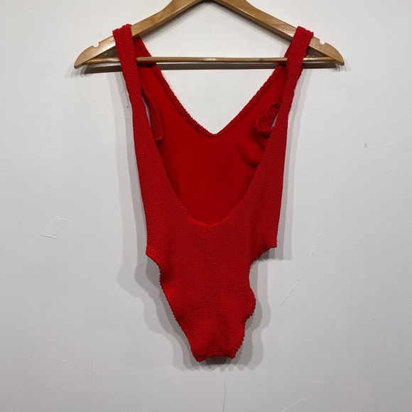 Bound by Bond Eye Australia Mara Red One Piece Low Back Swimsuit One Size - Picture 5 of 5
